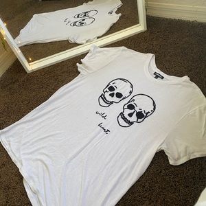 White Express Graphic Tee